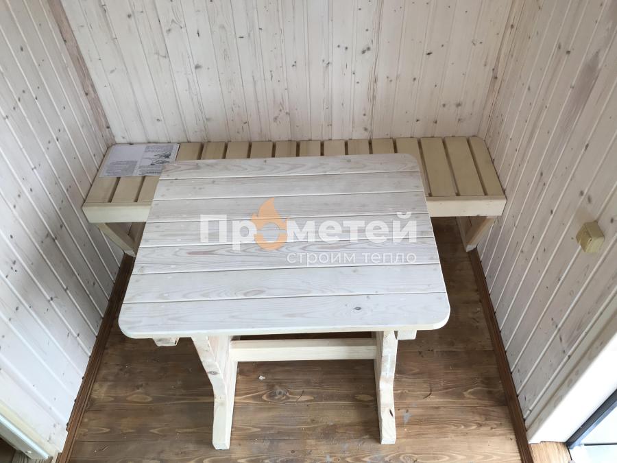 Каркасная баня Скаген 2.4x6 метров с хозяйственным блоком