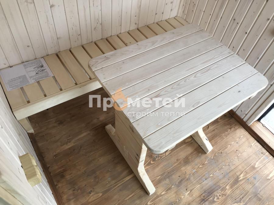 Каркасная баня Скаген 2.4x6 метров с хозяйственным блоком