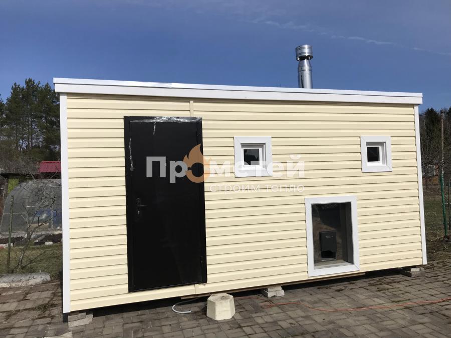 Каркасная баня Сканди 2.4x5 метров