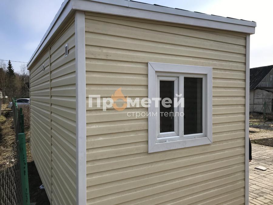 Каркасная баня Сканди 2.4x5 метров