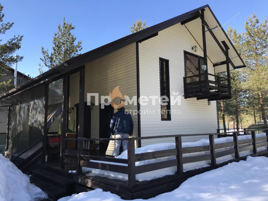 Каркасная 1-этажная пристройка к дому