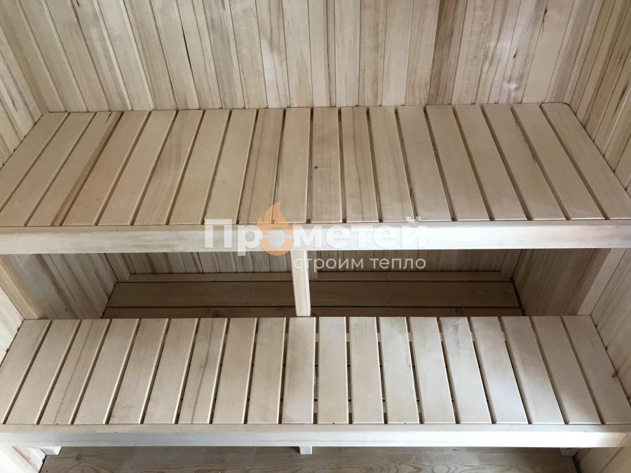 Каркасная баня Скаген 2.4x6 метров с хозяйственным блоком