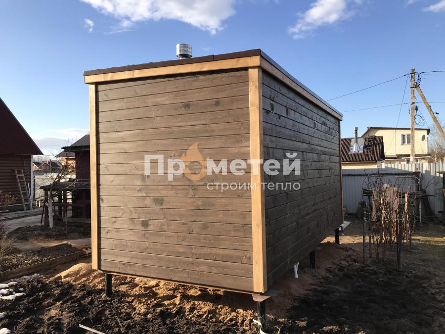 Каркасная баня Сканди 2.4x5 метров