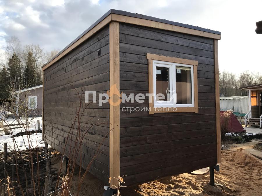 Каркасная баня Сканди 2.4x5 метров