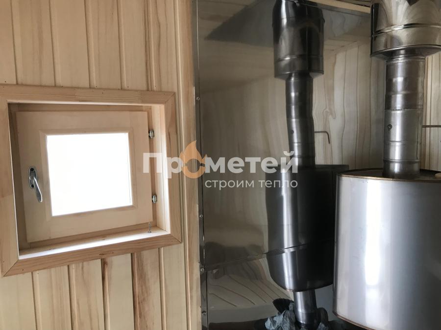 Каркасная баня Скаген 2.4x6 метров с хозяйственным блоком