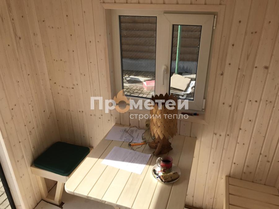 Каркасная баня Сканди 2.4x5 метров