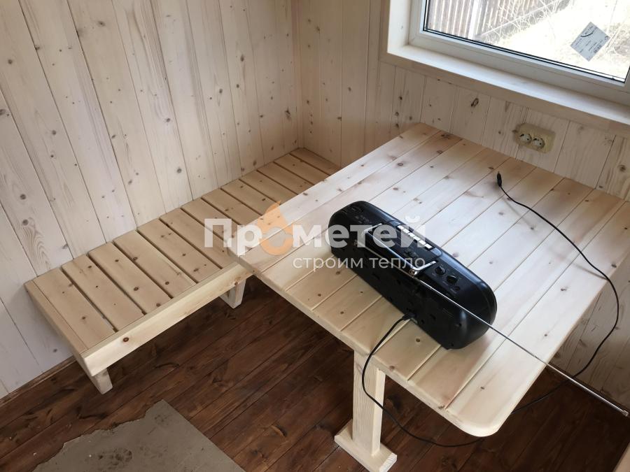 Каркасная баня Норд 2.5x6 метров
