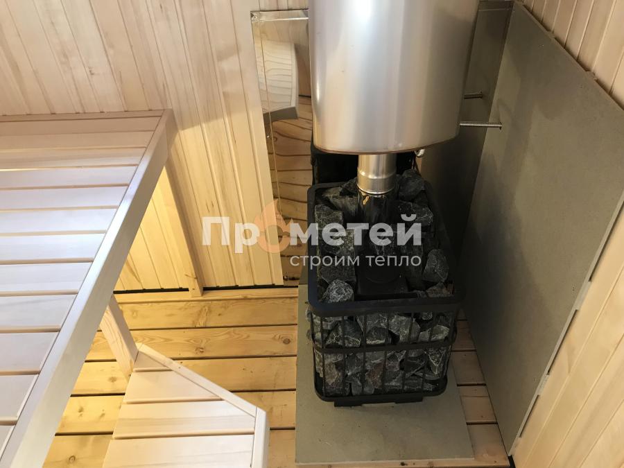 Каркасная баня Сканди 2.4x5 метров