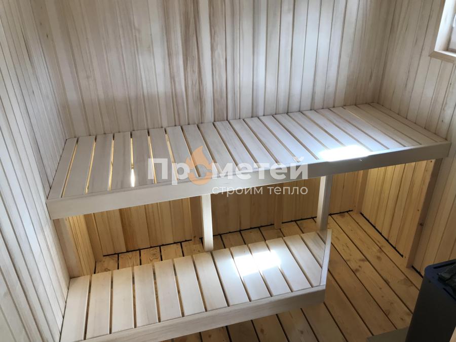 Каркасная баня Сканди 2.4x5 метров