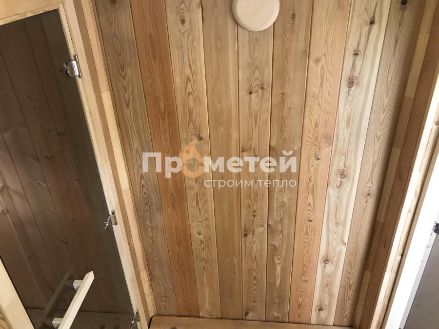 Каркасная баня Норд 2.5x6 метров с террасой
