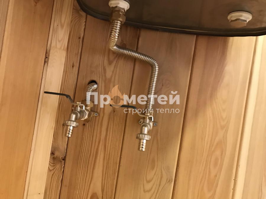 Каркасная баня Норд 2.5x6 метров с террасой