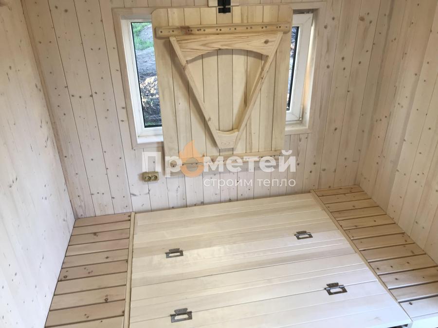 Каркасная баня Норд 2.5x6 метров