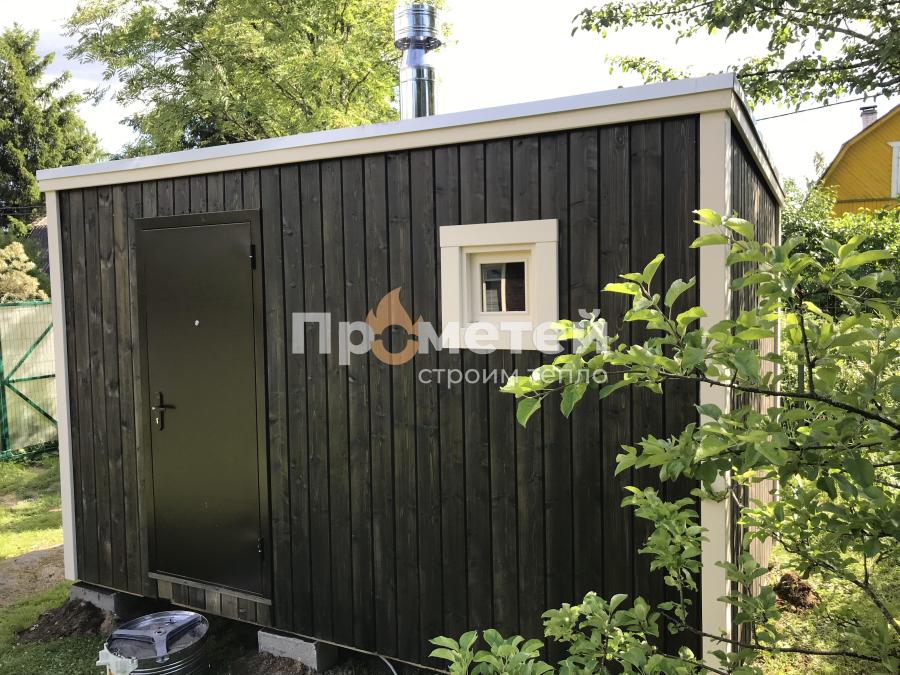 Каркасная баня Дача 2.5x4 метра