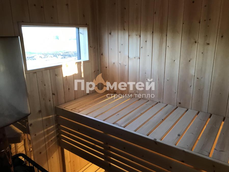 Каркасная баня Норд 2.5x6 метров