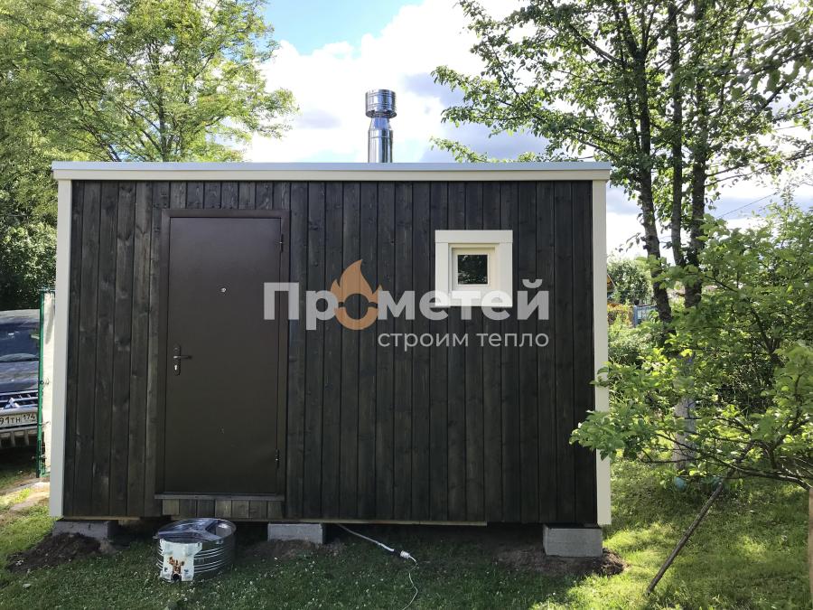 Каркасная баня Дача 2.5x4 метра