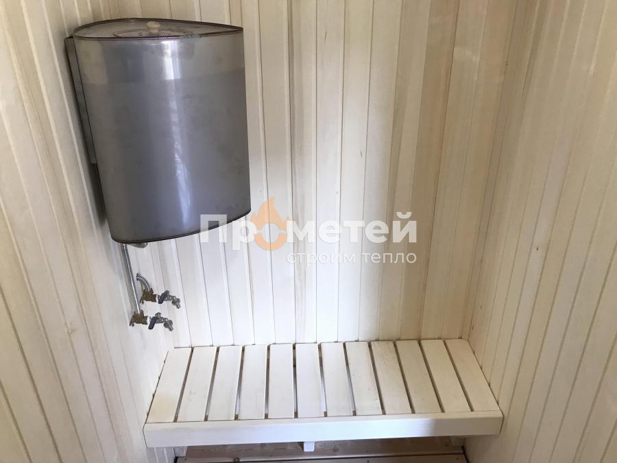 Г-образная каркасная баня Норд 2.5x5 метров с модулем 2.5х3 метра