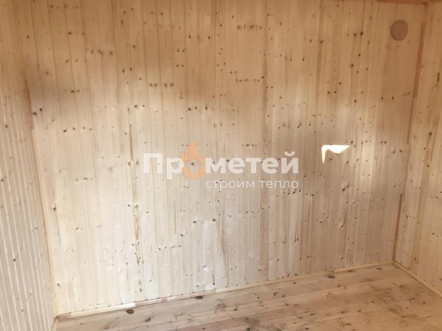 Г-образная каркасная баня Норд 2.5x5 метров с модулем 2.5х3 метра