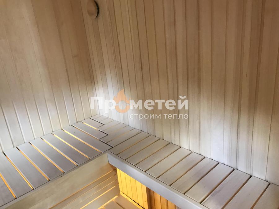 Каркасная баня Сканди 2.4x6 метров