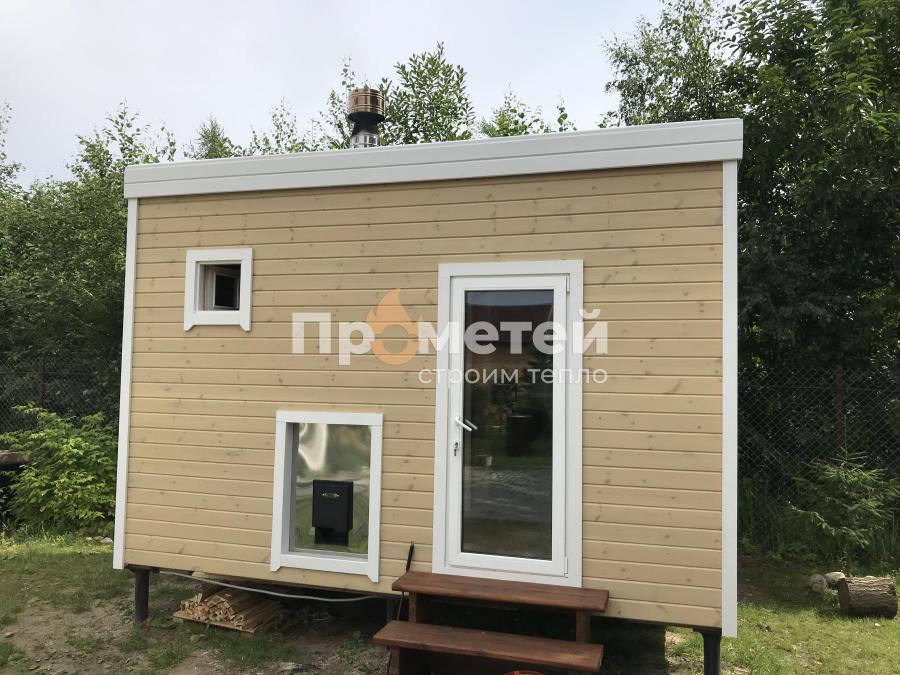 Каркасная баня Дача 2.4х4 метра