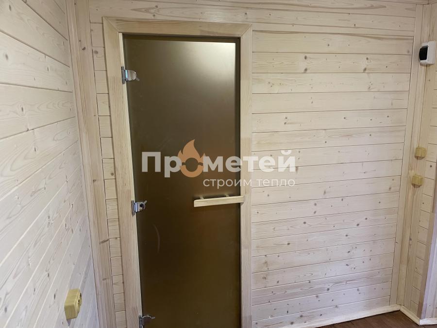 Каркасная баня Норд 2.5х7 метров