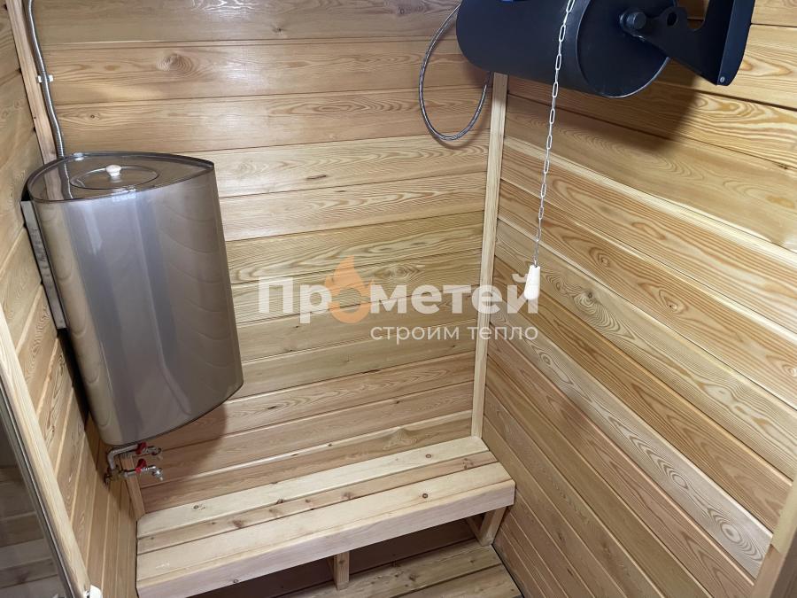 Каркасная баня Норд 2.5х7 метров
