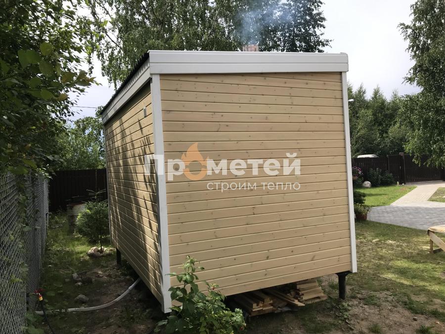 Каркасная баня Дача 2.4х4 метра