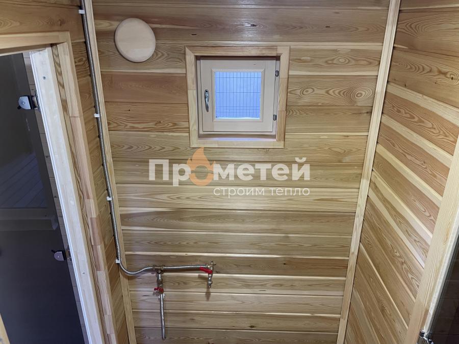 Каркасная баня Норд 2.5х7 метров