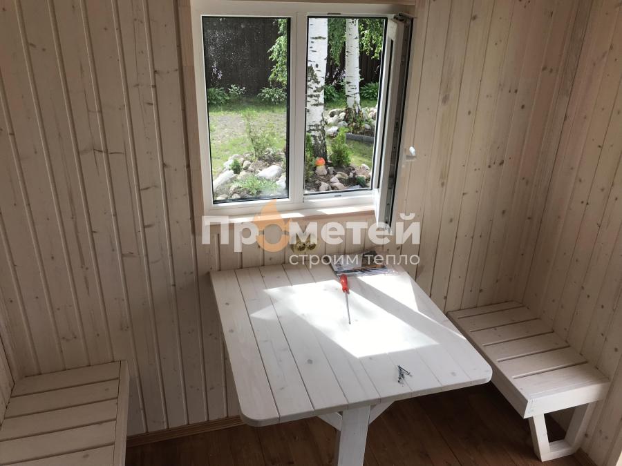 Каркасная баня Дача 2.4х4 метра