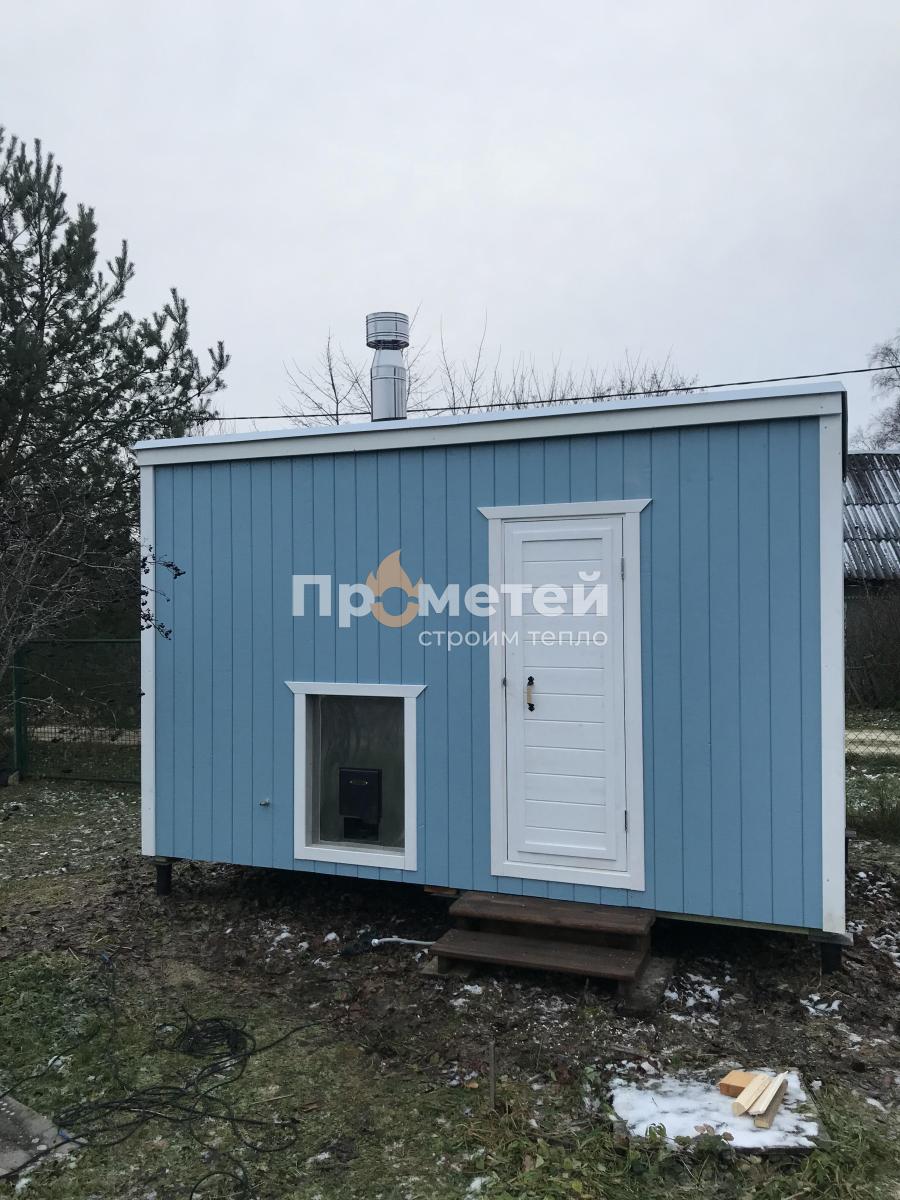 Каркасная баня Дача 2.4x4 метра