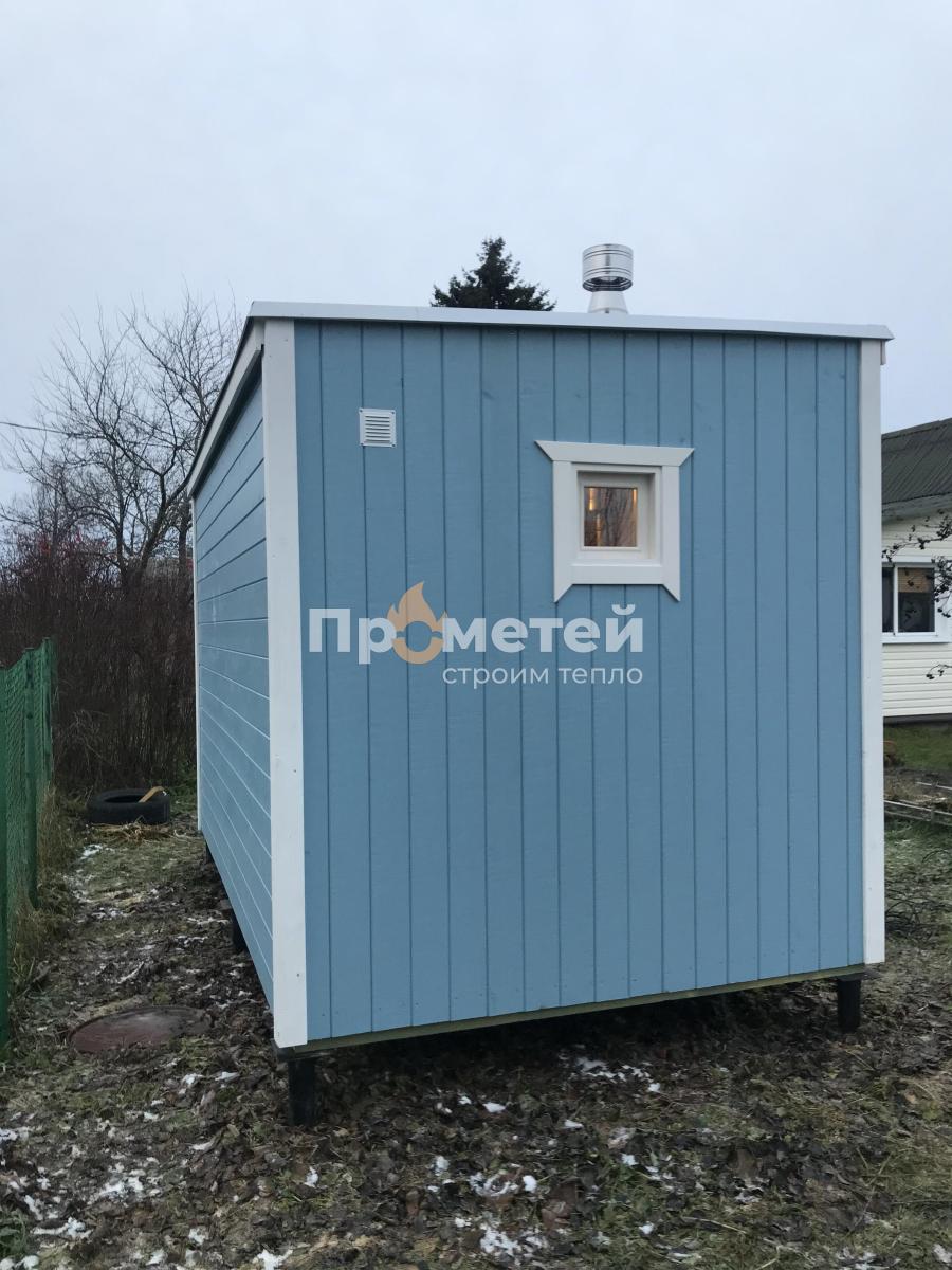 Каркасная баня Дача 2.4x4 метра