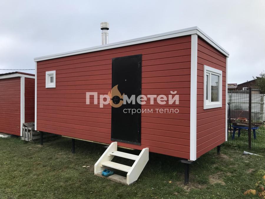 Каркасная баня Сканди 2.4x5 метров