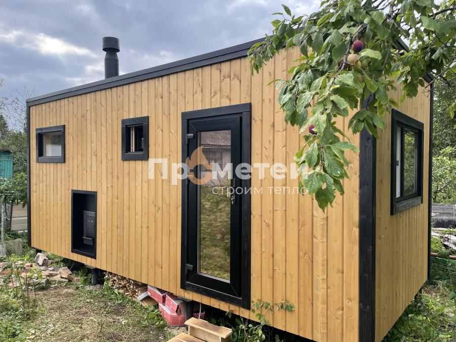 Реализованный проект Каркасная баня Норд 2.5x6 метров