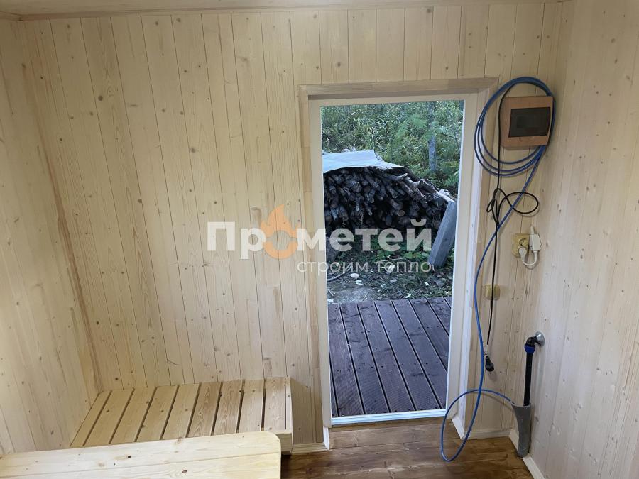 Каркасная баня Норд 3x6 метров