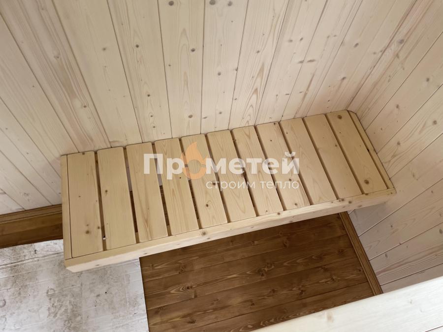 Каркасная баня Норд 2.5x6 метров