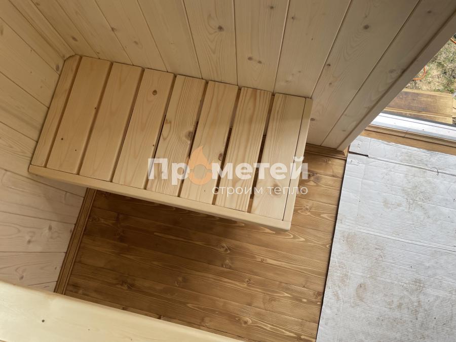 Каркасная баня Норд 2.5x6 метров