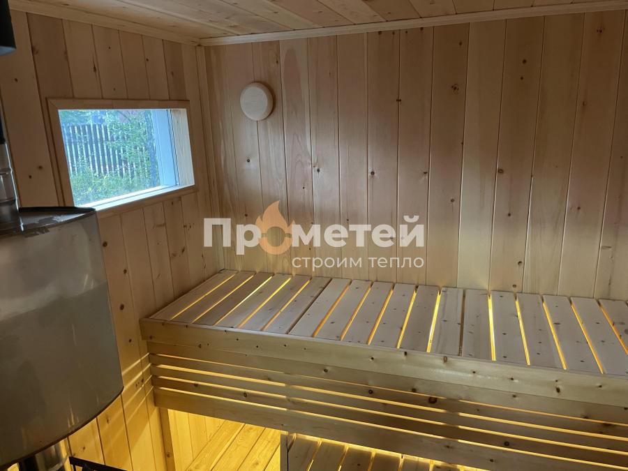 Каркасная баня Норд 3x6 метров