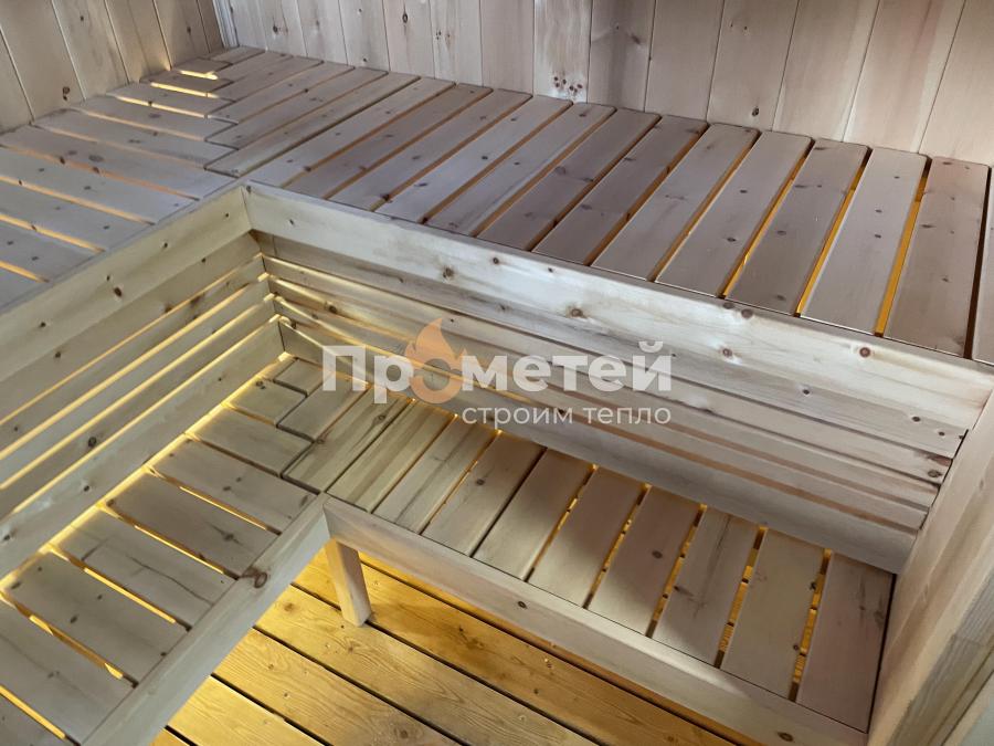 Каркасная баня Норд 3x6 метров