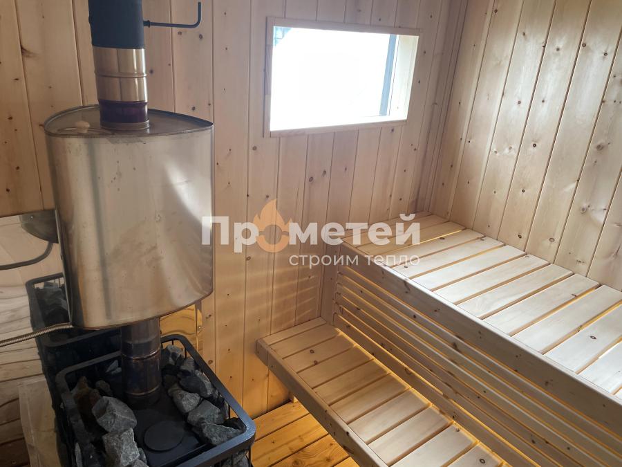 Каркасная баня Норд 2.5x6 метров