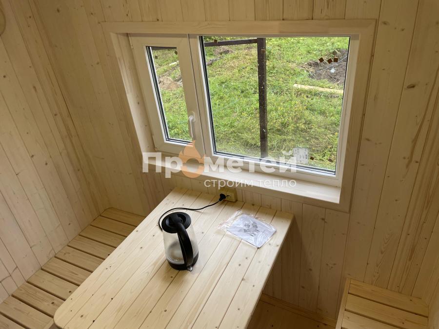 Каркасная баня Норд 2.5x6 метров