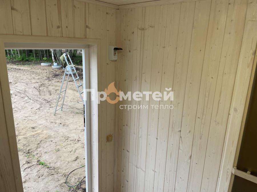 Каркасная баня Норд 2.5x6 метров