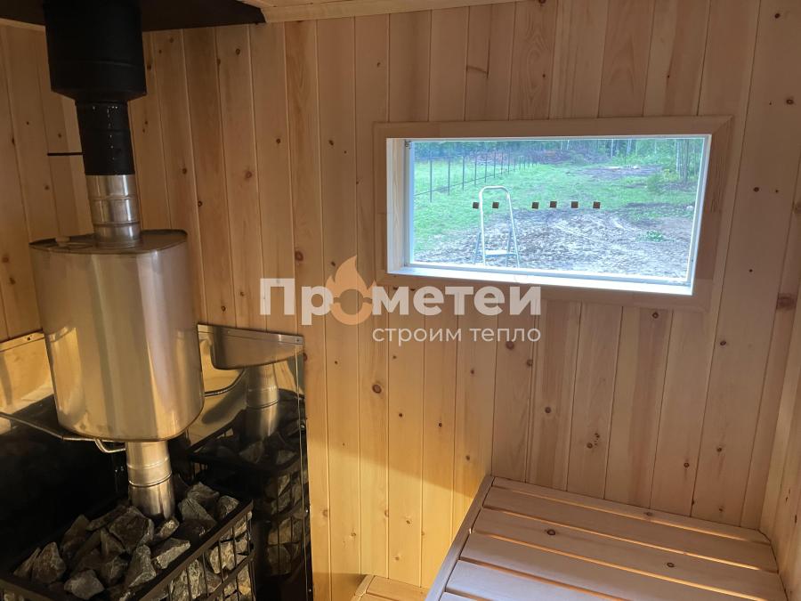 Каркасная баня Норд 2.5x6 метров