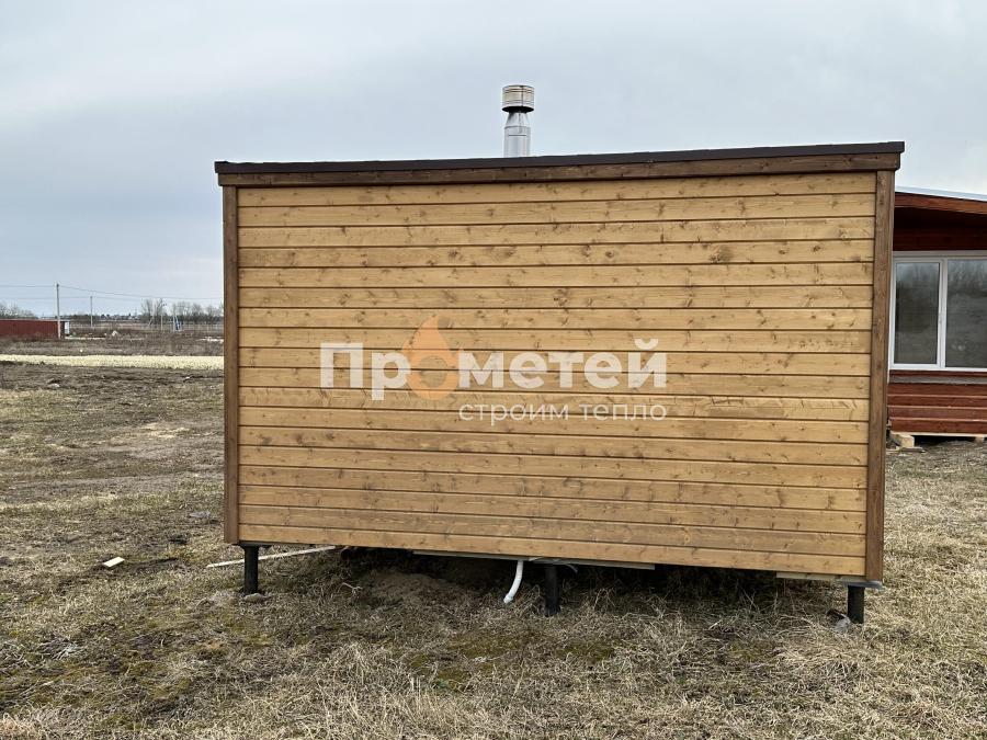 Каркасная баня Дача 2.4x4 метра