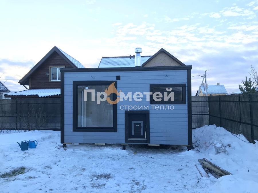 Каркасная баня Дача 2.4x4.5 метра