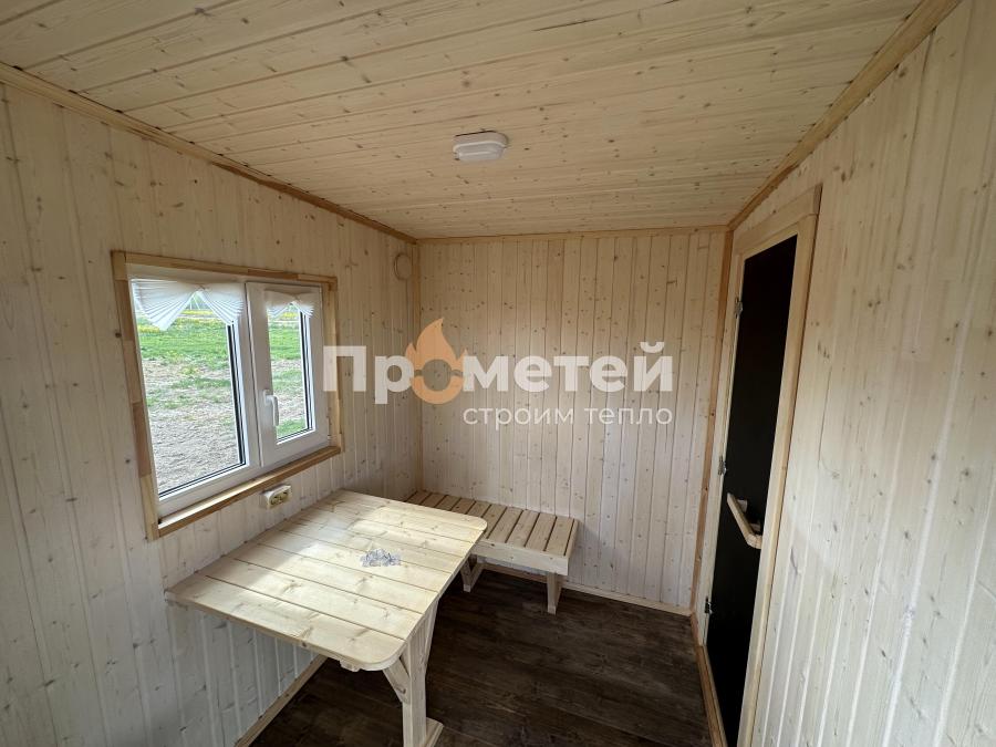 Каркасная баня Дача 2.4x4 метра