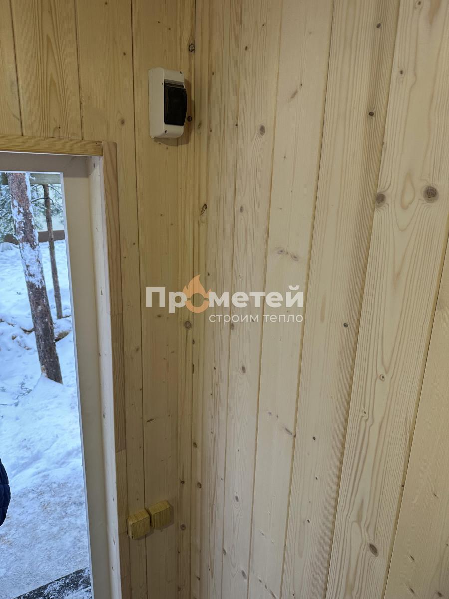 Каркасная баня Норд 2.5x6 метров