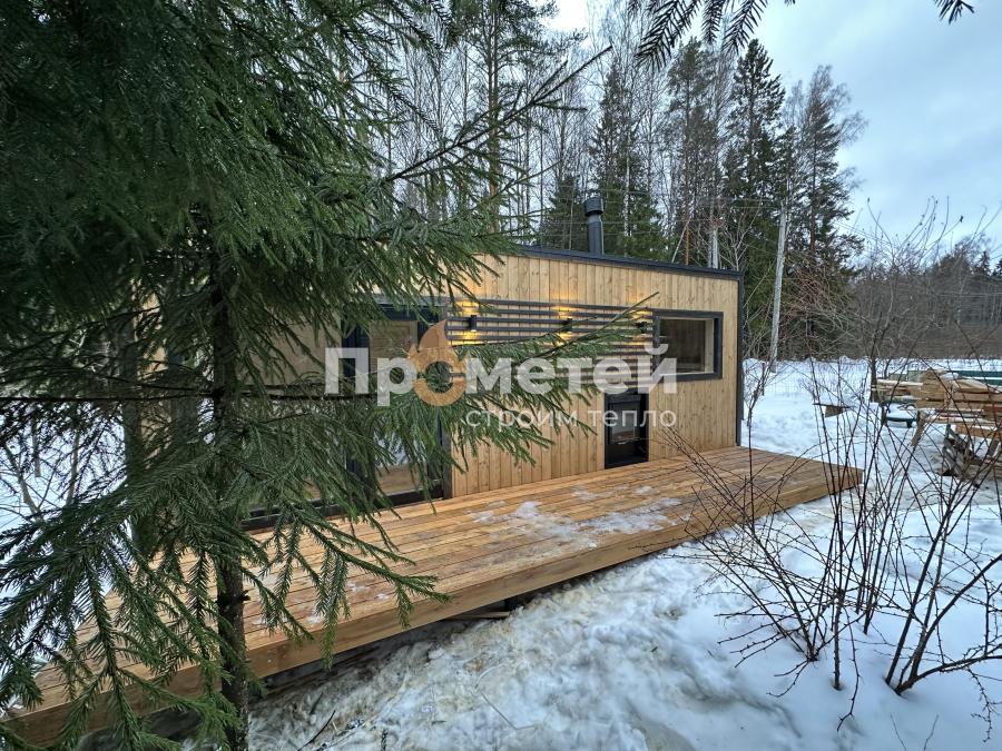 Каркасная баня Норд 2.8x7 метров