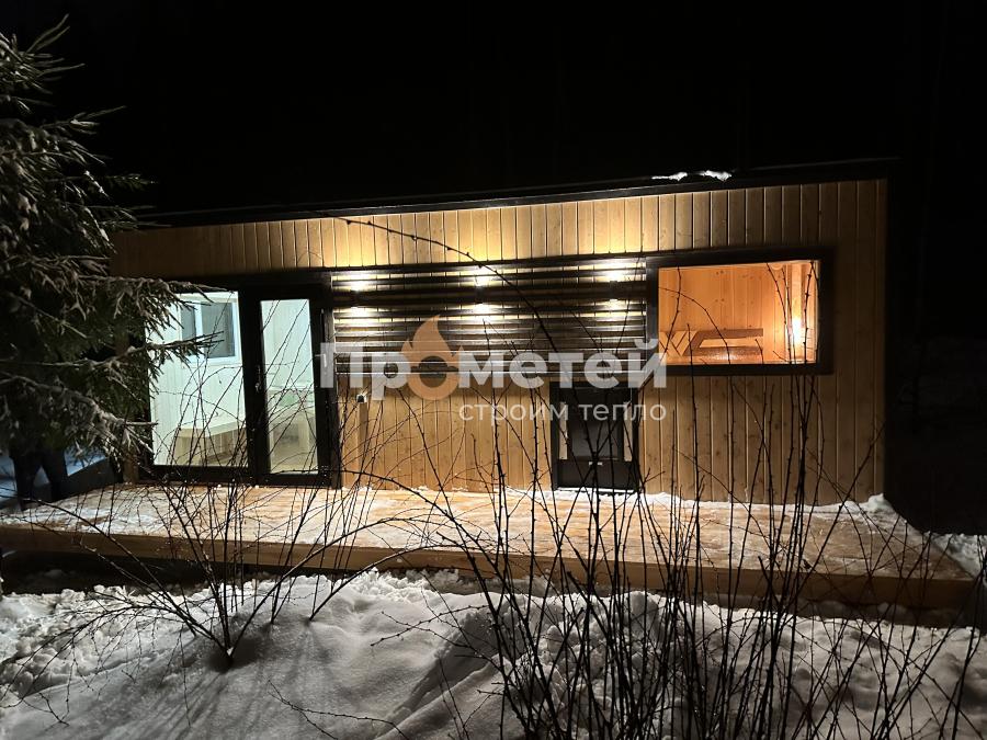 Каркасная баня Норд 2.8x7 метров