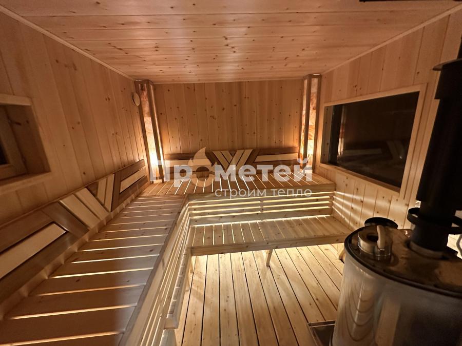 Каркасная баня Норд 2.8x7 метров