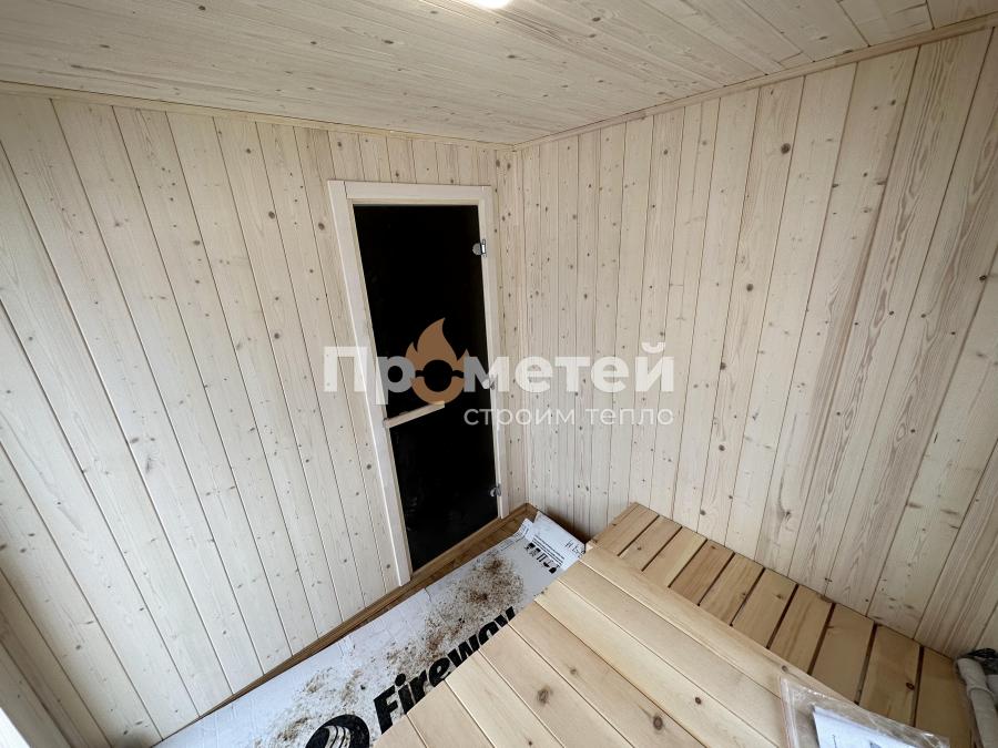 Каркасная баня Норд 2.5x6 метров