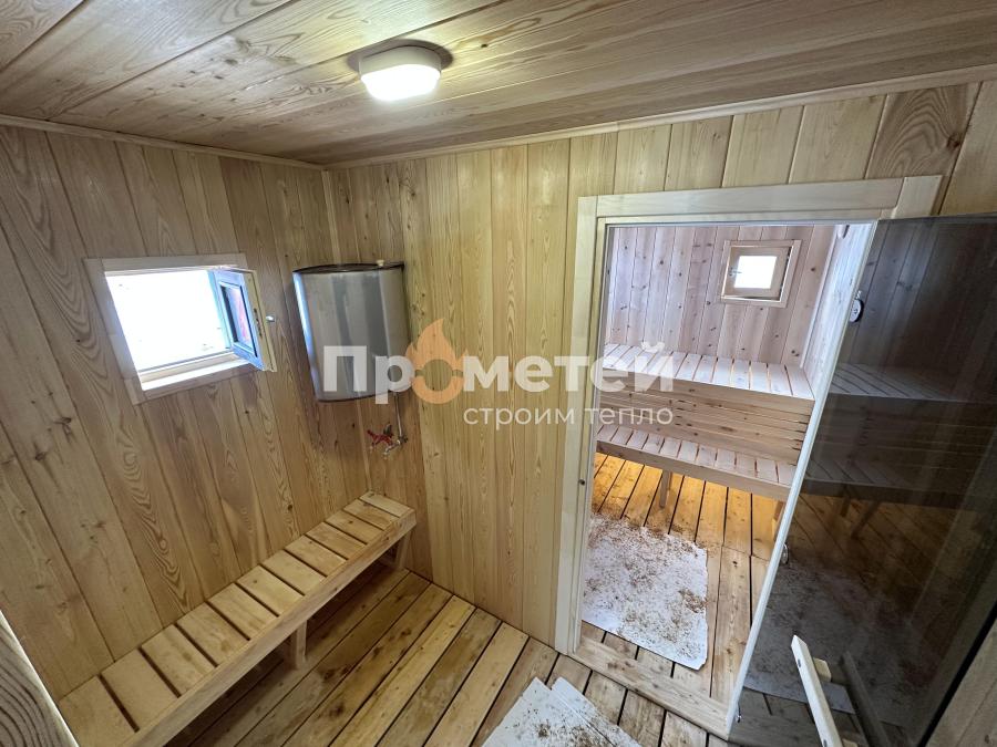 Каркасная баня Норд 2.5x6 метров